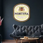 Cerveza Nortena Neon Sign Nortena Beer Label 1