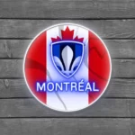 Cf Montreal Neon Sign Canada Flag Acrylic 1