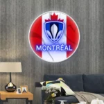 Cf Montreal Neon Sign Canada Flag Acrylic 1