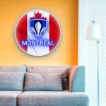 Cf Montreal Neon Sign Canada Flag Acrylic 1