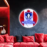 Cf Montreal Neon Sign Canada Flag Acrylic 1
