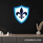Cf Montreal Neon Sign Fleur De Lis Shield 1