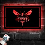 Charlotte Hornets Metal Sign Hornet Team Logo 1