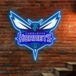 Charlotte Hornets Neon Sign Hornet Team Mark 1