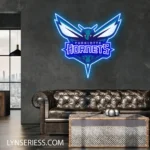 Charlotte Hornets Neon Sign Hornet Team Mark 1