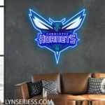 Charlotte Hornets Neon Sign Hornet Team Mark 1