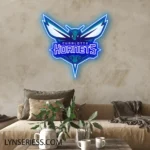 Charlotte Hornets Neon Sign Hornet Team Mark 1