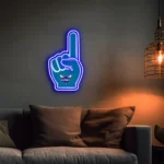 Charlotte Hornets Neon Sign Nba Foam Finger 1