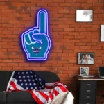 Charlotte Hornets Neon Sign Nba Foam Finger 1