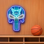 Charlotte Hornets Neon Sign The Punisher 1