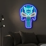 Charlotte Hornets Neon Sign The Punisher 1