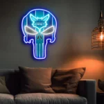 Charlotte Hornets Neon Sign The Punisher 1