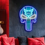 Charlotte Hornets Neon Sign The Punisher 1