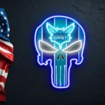 Charlotte Hornets Neon Sign The Punisher 1