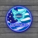 Charlotte Hornets Neon Sign Us Pennant Acrylic 1