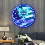 Charlotte Hornets Neon Sign Us Pennant Acrylic 1