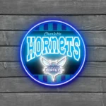 Charlotte Hornets Neon Sign Vintage Acrylic 1