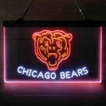 Chicago Bears Neon Sign Artistic 3 Color 1