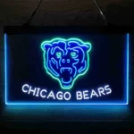 Chicago Bears Neon Sign Artistic 3 Color 1