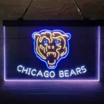 Chicago Bears Neon Sign Artistic 3 Color 1