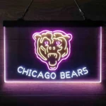 Chicago Bears Neon Sign Artistic 3 Color 1