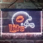 Chicago Bears Neon Sign Helmet 1