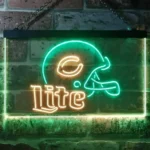 Chicago Bears Neon Sign Helmet 1