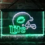Chicago Bears Neon Sign Helmet 1