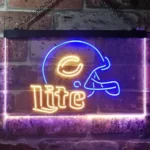 Chicago Bears Neon Sign Helmet 1