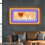 Chicago Bears Neon Sign Love Sign 1