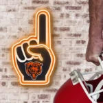 Chicago Bears Neon Sign Nfl Foam Finger 1