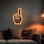Chicago Bears Neon Sign Nfl Foam Finger 1