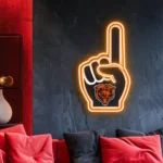 Chicago Bears Neon Sign Nfl Foam Finger 1