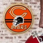 Chicago Bears Neon Sign Nfl Helmet Acrylic 1