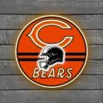 Chicago Bears Neon Sign Nfl Helmet Acrylic 1