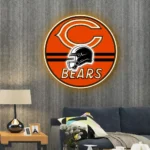 Chicago Bears Neon Sign Nfl Helmet Acrylic 1