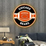 Chicago Bears Neon Sign Rugby Acrylic 1