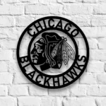 Chicago Blackhawks Metal Sign Artistic Nhl 1