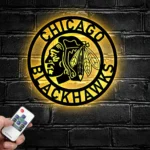 Chicago Blackhawks Metal Sign Artistic Nhl 1
