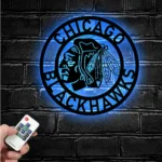 Chicago Blackhawks Metal Sign Artistic Nhl 1
