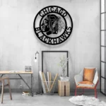 Chicago Blackhawks Metal Sign Artistic Nhl 1