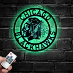 Chicago Blackhawks Metal Sign Artistic Nhl 1