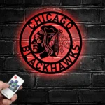 Chicago Blackhawks Metal Sign Artistic Nhl 1