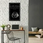 Chicago Blackhawks Metal Sign Custom Blackhawks Head 1