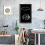 Chicago Blackhawks Metal Sign Custom Blackhawks Head 1