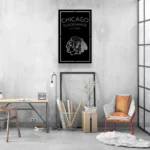 Chicago Blackhawks Metal Sign Custom Blackhawks Head 1