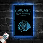 Chicago Blackhawks Metal Sign Custom Blackhawks Head 1