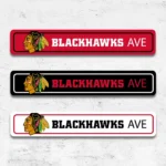 Chicago Blackhawks Metal Sign Detailed Nhl 1