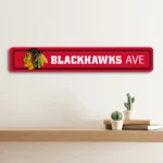 Chicago Blackhawks Metal Sign Detailed Nhl 1
