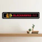 Chicago Blackhawks Metal Sign Detailed Nhl 1